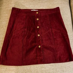 Women’s Corduroy Mini Skirt (sz lg)